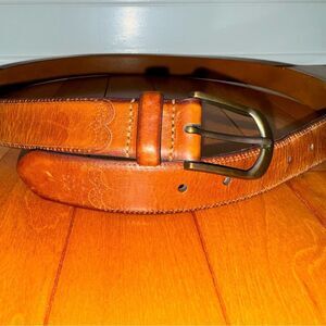 Jos. A. Bank Men's Genuine Brown Leather 1” Belt‎